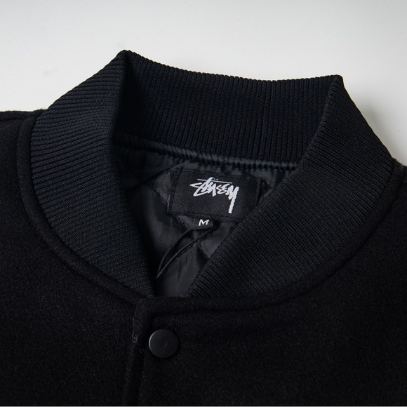 STUSSY X CDG Black and White Puffer Jacket - Picture 2 of 8